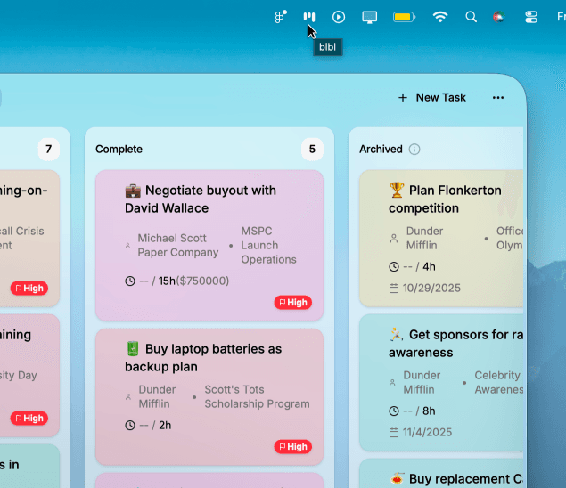 Tray icon and Keyboard shortcut
